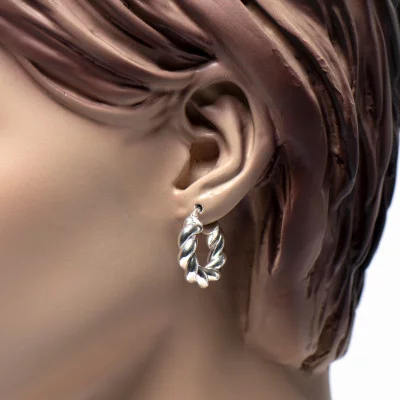 Creolen zilver kopen | Surinaamse dames oorbellen | Surinaamse kinderen oorbellen