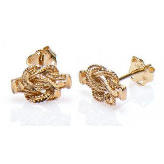 Gouden Surinaamse mattenklopper oorbellen | Mattenklopper oorbellen goud