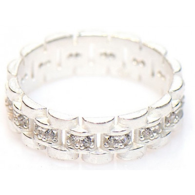 Rolex ring zirkonia | Rolex schakel ring | Rolex ring | Rolex sieraden