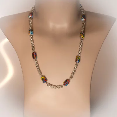 Surinaamse ala kondre ketting heren zilver | Surinaamse juwelier | Ketting Suriname