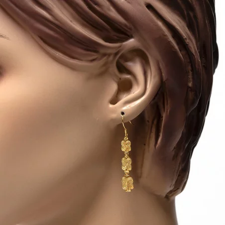Mattenklopper oorbellen dames | Mattenklopper oorbellen goud dames