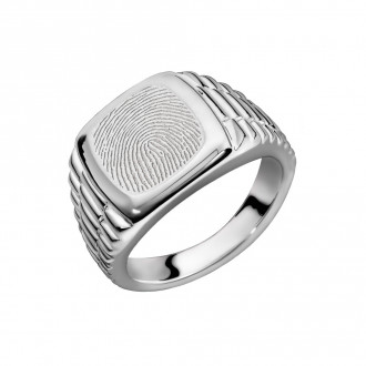 Rolex ring vingerafdruk | zilveren ring vingerafdruk | Vingerafdruk sieraden