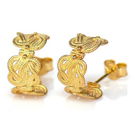 Mattenklopper oorbellen goud | Mattenklopper oorbellen dames | Mattenklopper oorbellen vrouw