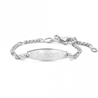 Baby armband met naam | Armband baby zilver