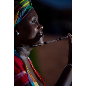 Surinaamse ketting zwarte kralen | Surinaamse kralen ketting 2