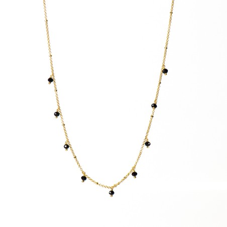 Surinaamse ketting zwarte kralen | Surinaamse dames ketting | Surinaamse ketting vrouw