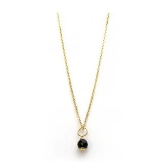 18K ogri ai kraal | Zwarte kraal Surinaams goud | Su goud 18K 2