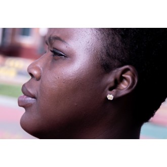 Mattenklopper oorbellen | Surinaamse mattenklopper oorbellen | Surinaams goud 2