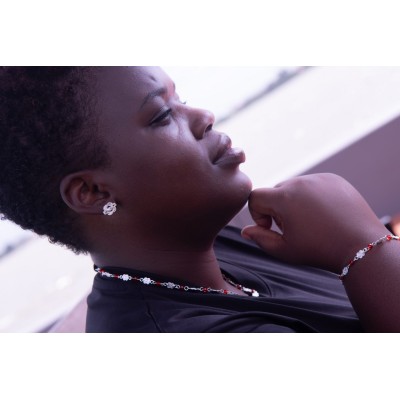 Mattenklopper oorbellen zilver | Zilveren mattenklopper oorbel | Surinaamse juwelier