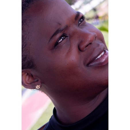 Gouden mattenklopper oorbellen | Mattenklopper oorbellen goud