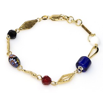 Ala kondre armband goud | Surinaamse kralen armband | Surinaamse ala kondre bracelet