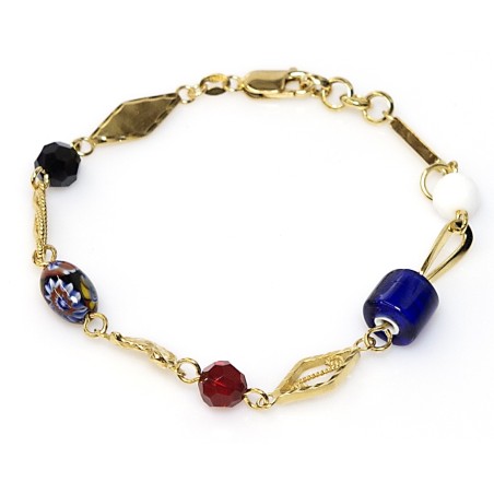 Ala kondre armband goud | Surinaamse kralen armband | Surinaamse ala kondre bracelet