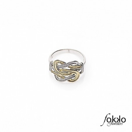 Gouden mattenklopper ring | Fokko Design