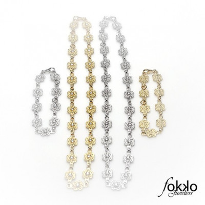 Mattenklopper ketting met Swarovski | Mattenklopper sieradenset