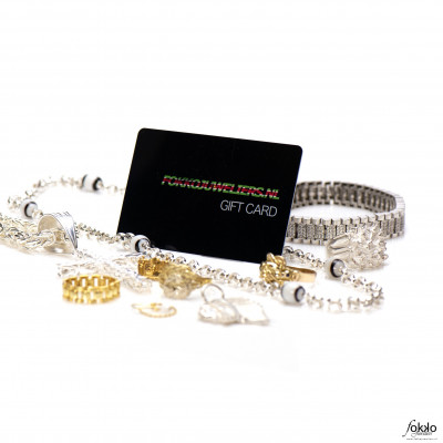 Cadeaukaart Surinaamse sieraden | cadeau Suriname | kado Suriname | Giftcard Suriname | Gift card sieraden