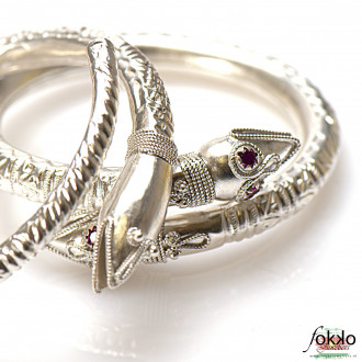 Surinaamse slavenarmband slangenkoppen | Snikki armband | Culturele armband 2