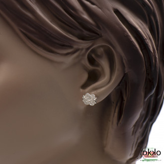 Mattenklopper oorbellen Swarovski | Mattenklopper oorbellen steen 2