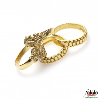 Gouden piet piet ring | Surinaams goud 2