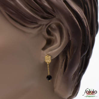 Mattenklopper oorbellen | Gouden mattenklopper oorbellen 2