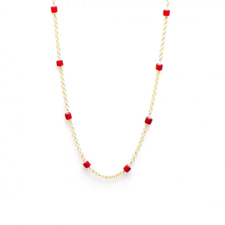 Lontai ketting met ingi boka kralen | Surinaamse ketting indiaan