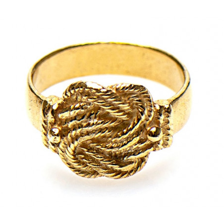 Surinaamse gouden sieraden | Gouden mattenklopper ring | Surinaams goud