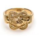 Gouden mattenklopper ring | Gouden Surinaamse ring | Surinaams goud