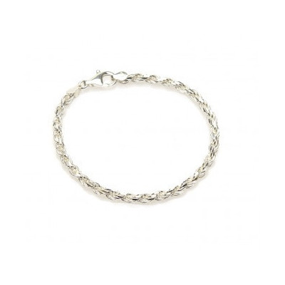 Rope armband zilver | Rope chain zilver
