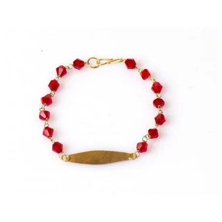 Gouden Surinaamse babyarmband | Surinaamse armband baby | Surinaamse kralen armband