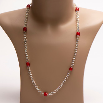 Lontai ketting met ingi boka kralen | Surinaamse ketting 2
