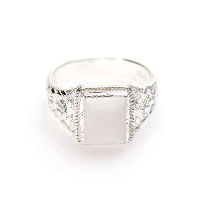 Surinaamse ring met witte steen | Surinaamse ring | Winti ring