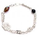 Ala kondre armband heren - ala kondre armband zilver - Surinaamse armband