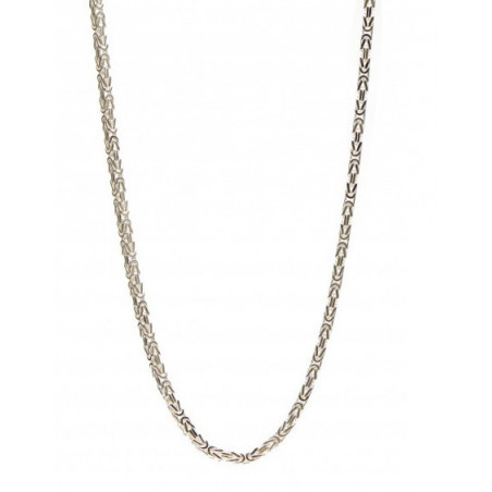 Zilveren koningsketting | Goedkope koningsketting vierkant