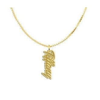 14 karaat gouden naamhanger | zelf je gouden ketting samenstellen