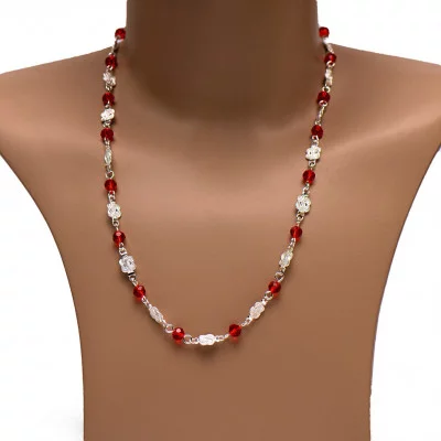 Surinaamse rode kralen ketting | Goedkope Surinaamse sieraden | Surinaamse juwelier