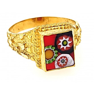 Gouden Surinaamse ala kondre ring | Surinaams goud