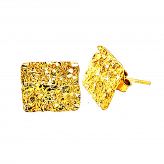 Gouden piet piet oorbellen | Surinaamse piet piet oorbellen