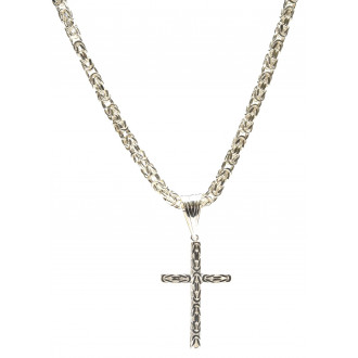 Koningskruis zilver | Koningsmodel | Zilveren kruis hanger | Zilveren koningsketting 2