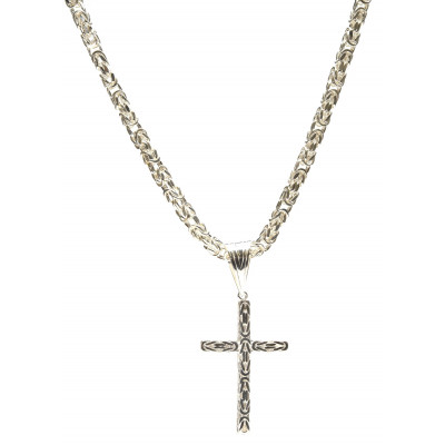 Koningskruis hanger | Zilveren kruis hanger | Kruis hanger zilver | Zilveren hanger