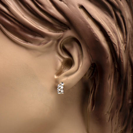 Rolex schakel oorbellen | Rolex earring silver