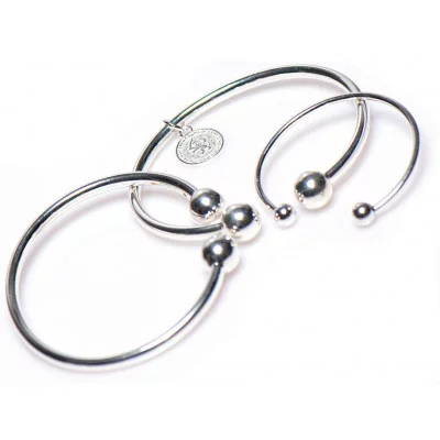 Surinaamse band afu sensi | Surinaamse slavenarmband | Surinaamse boei zilver