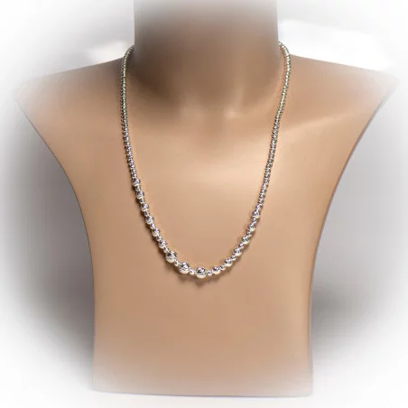 Surinaamse ketting zilver | Surinaamse diamond cut ketting